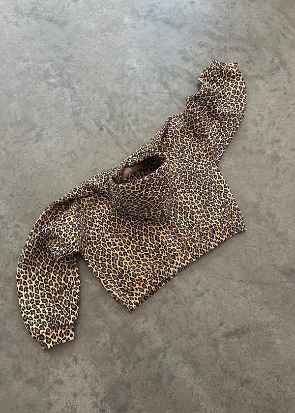 Ivyshape | Leopard-Print Hoodie and Jogging Pants Set for Women