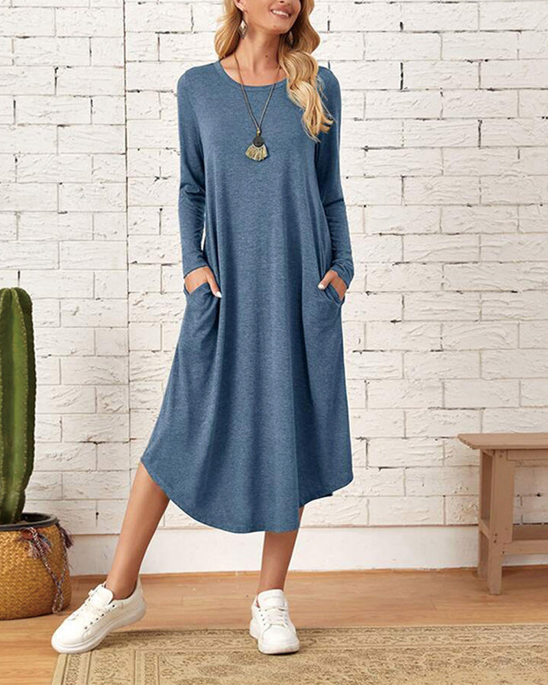 Ivyshape | Women's Long Sleeve Dress