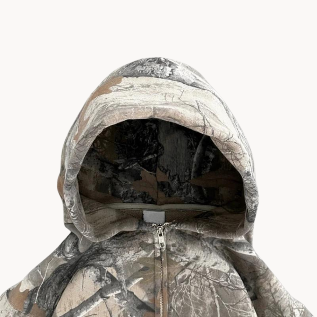 Ivyshape | Camo Hoodie Plus Size Comfort and Stylish Camo Look