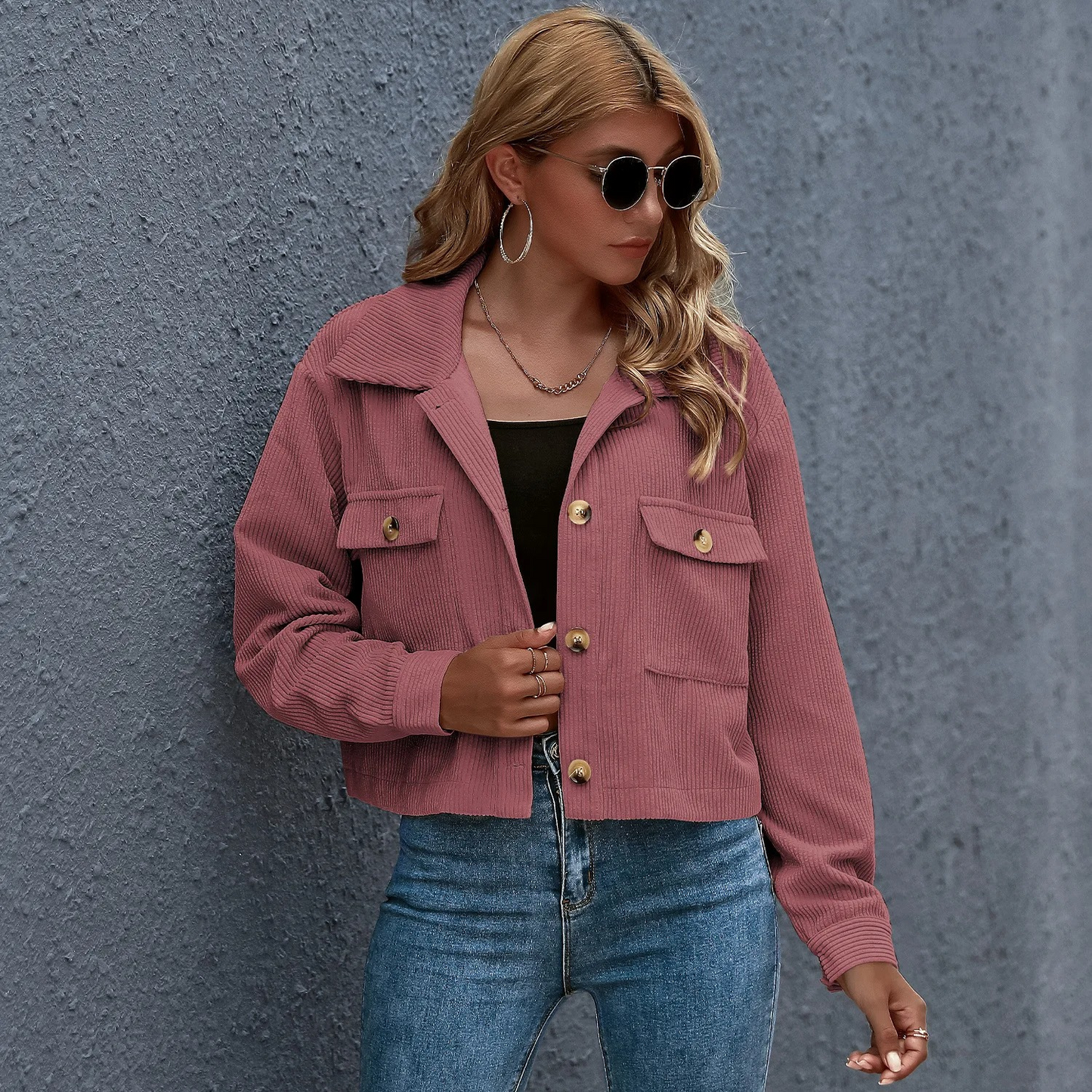 Ivyshape | Women's Crop Top Jacket Trendy