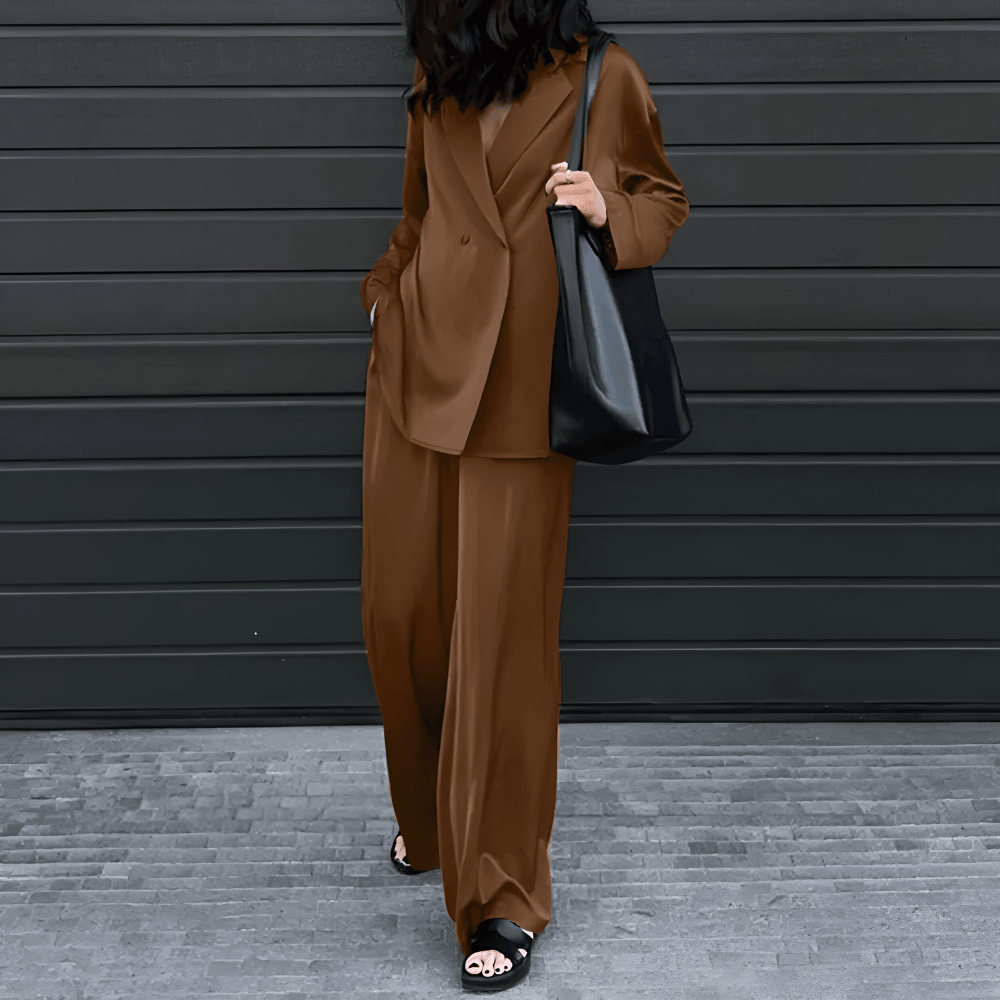 Ivyshape | Oversized, Two-Piece Office Suit