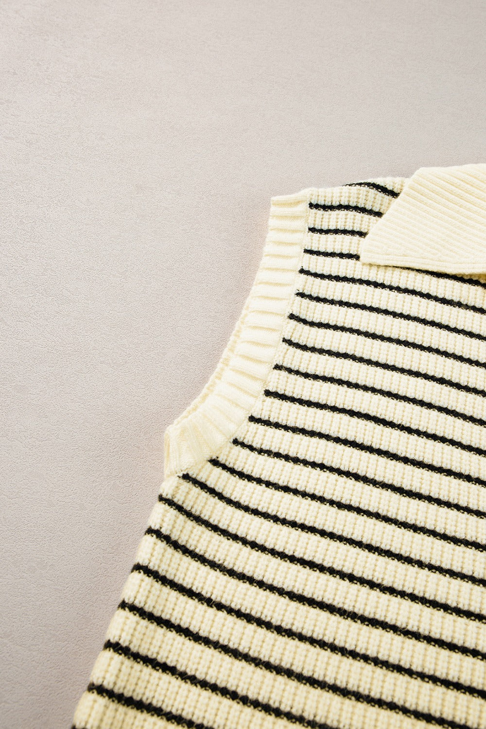 Ivyshape | Striped Collared Neck Tank