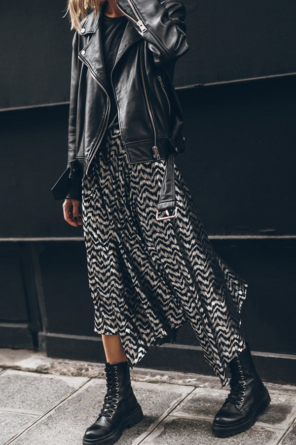 Ivyshape | Metallic Chill Skirt