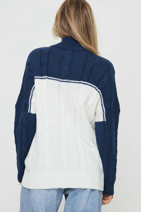 Ivyshape | Seb Quarter Zip Sweater