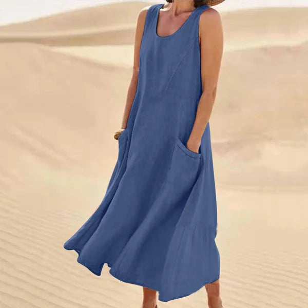 Ivyshape | Soft Linen Dress