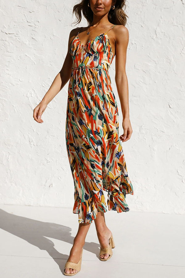 Ivyshape | Multi-Colored Midi Dress