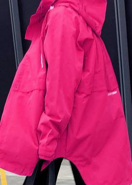 Ivyshape | Women's Oversized Hooded Jacket Pink