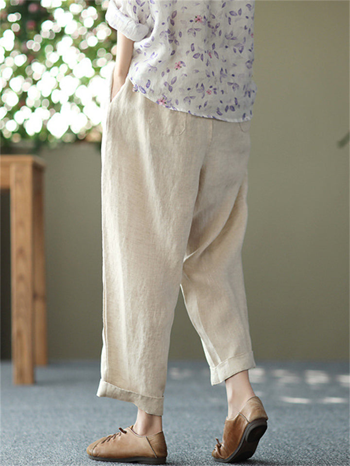 Women's Comfortable Linen Extra Loose Harem Pants