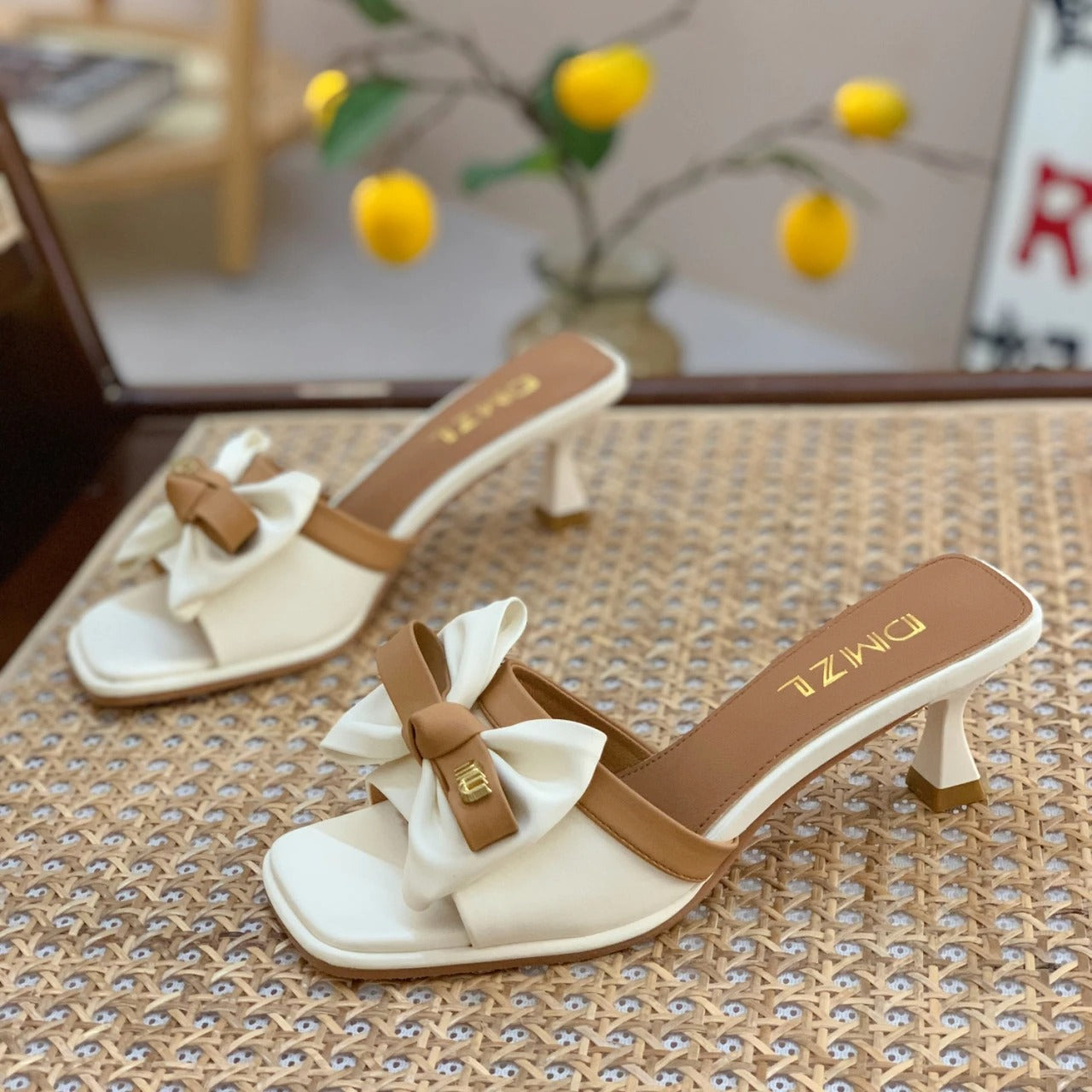 Elegant Slip-On Heeled Sandals for Women