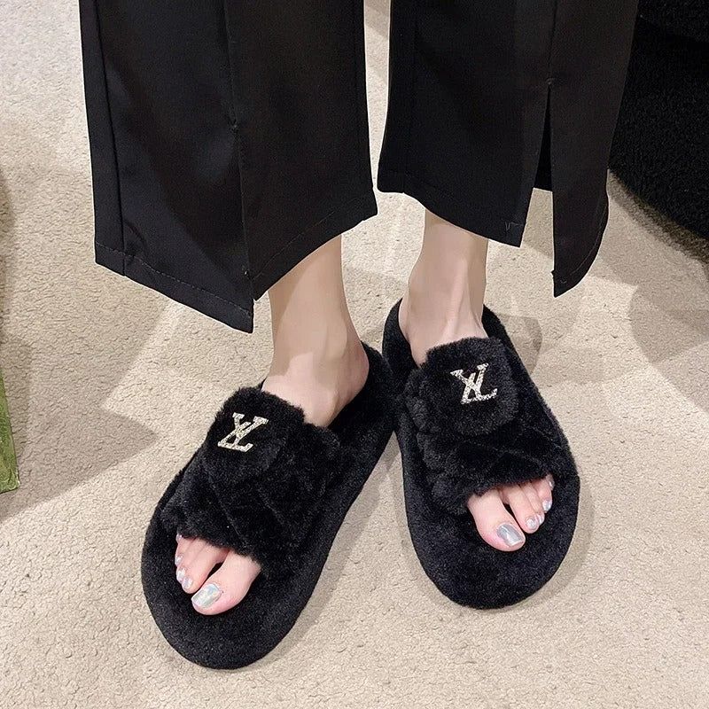 Luxurious Thick Cotton Slippers for Women