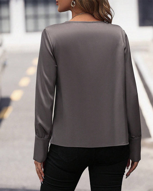 Ivyshape | Solid Blouse