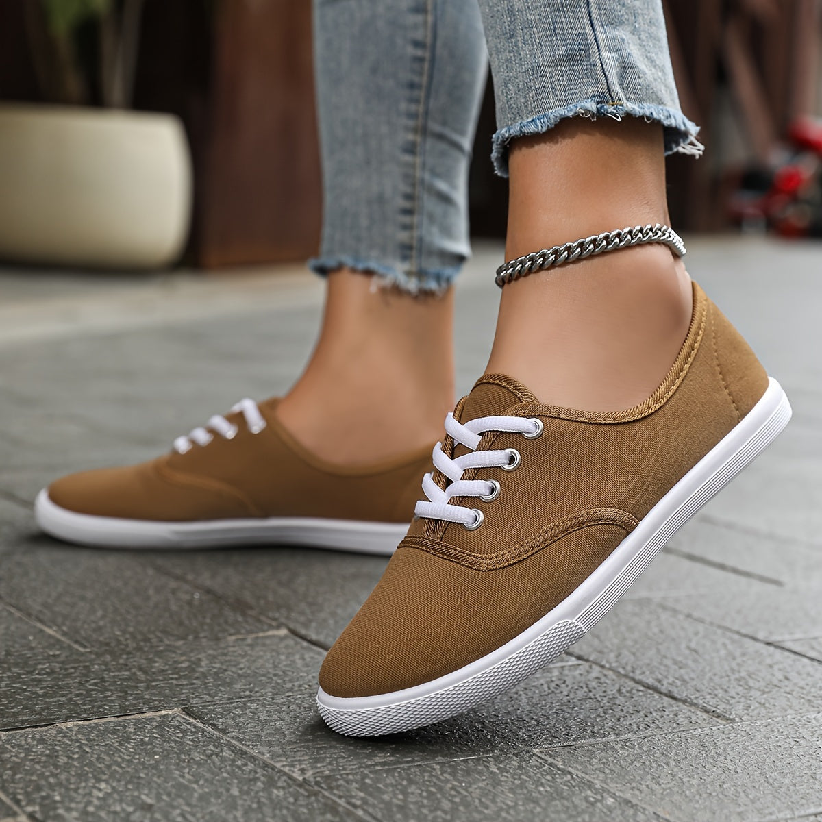 Ivyshape | Women's Chic Canvas Sneakers Lightweight