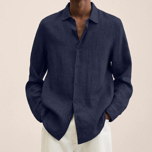 IvyShape | Elegant Linen Shirt for Men