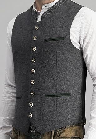 IvyShape - Elegant Men's Traditional Vest Gray