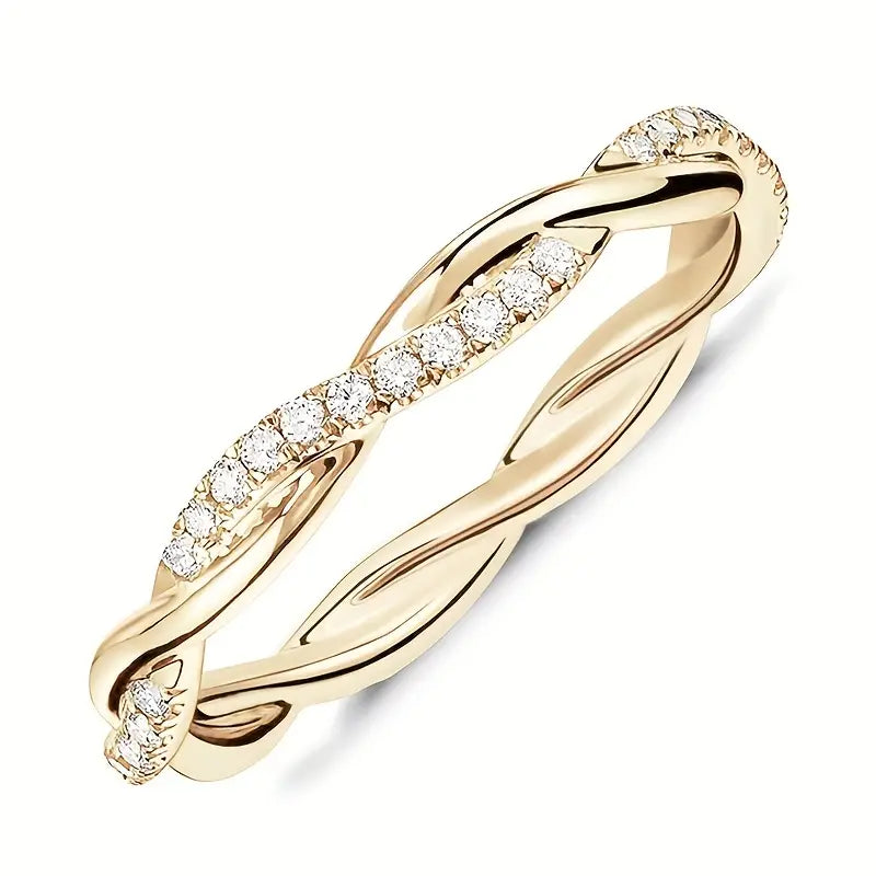 Ivyshape | Stunning braided, twisted ring