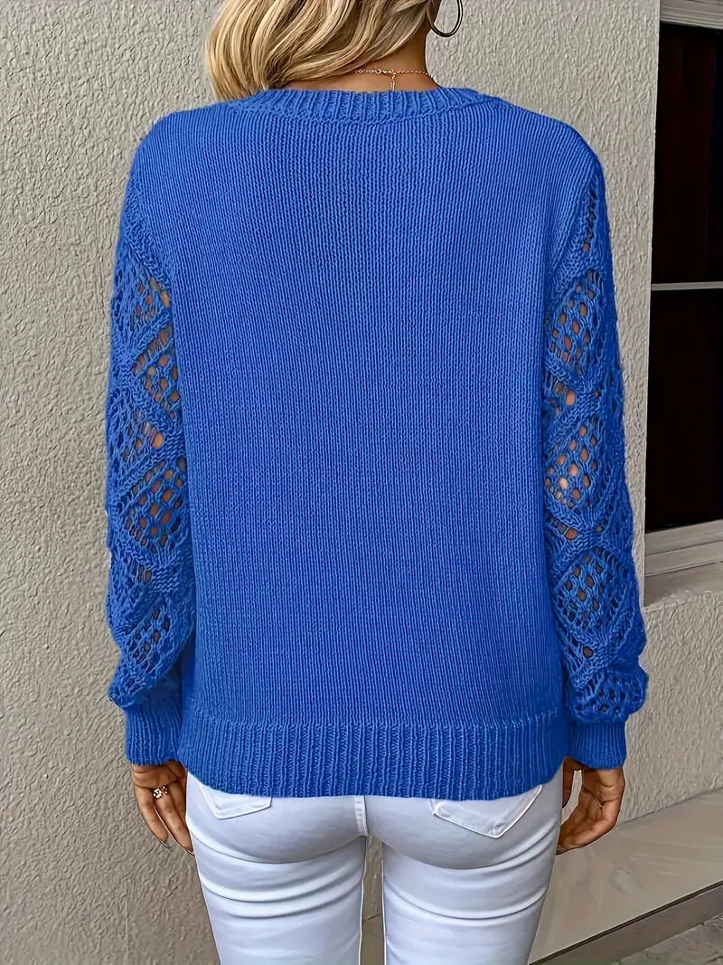 Ivyshape | Stylish V-Neck Pullover Sweater