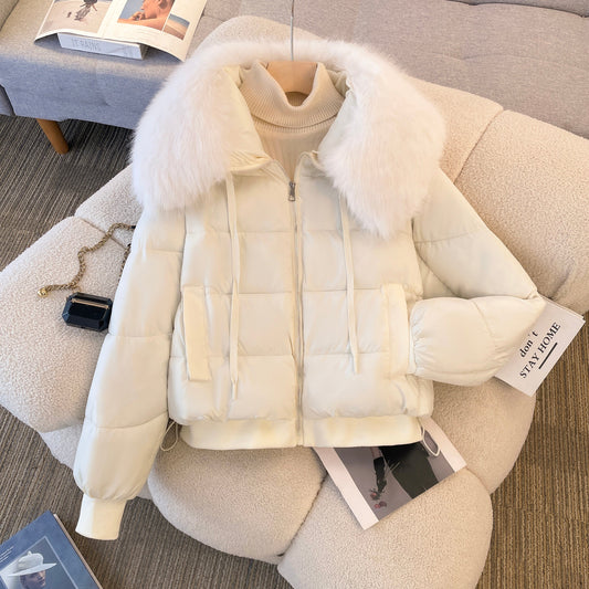 Ivyshape | Warm Parka Jacket with Fur