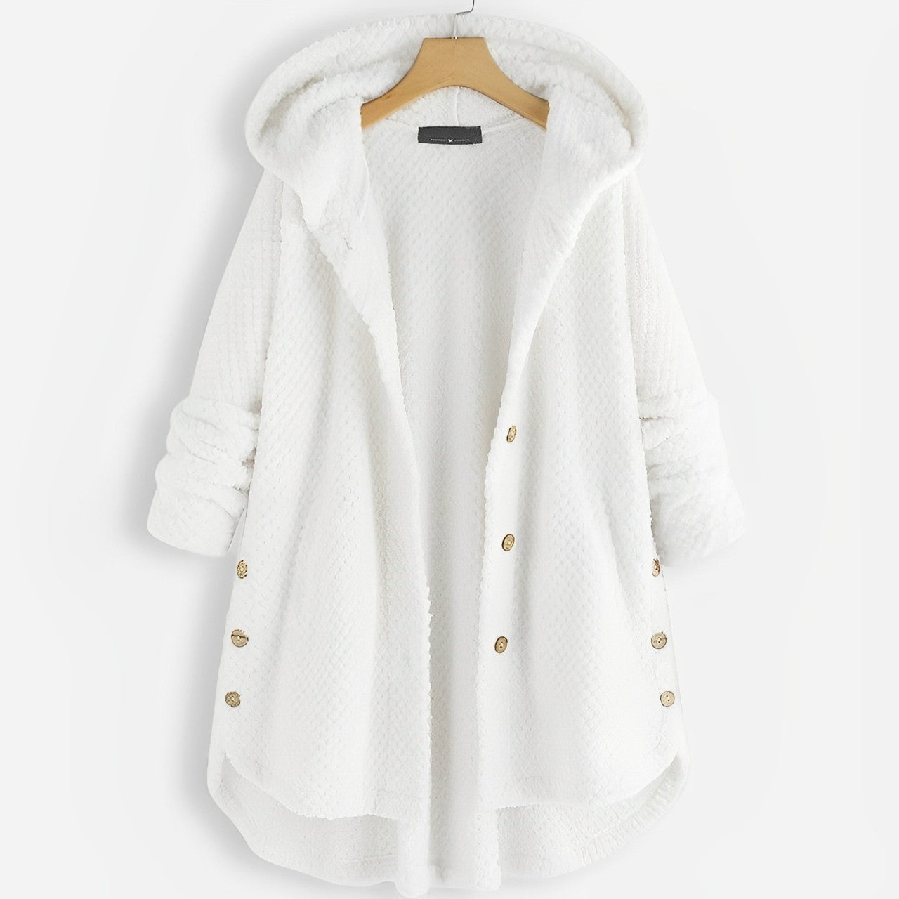 Ivyshape | Teddy Plush Wool Coat Reversible