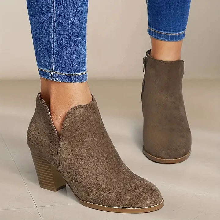 Ivyshape | Women's Ankle Boots With Heel