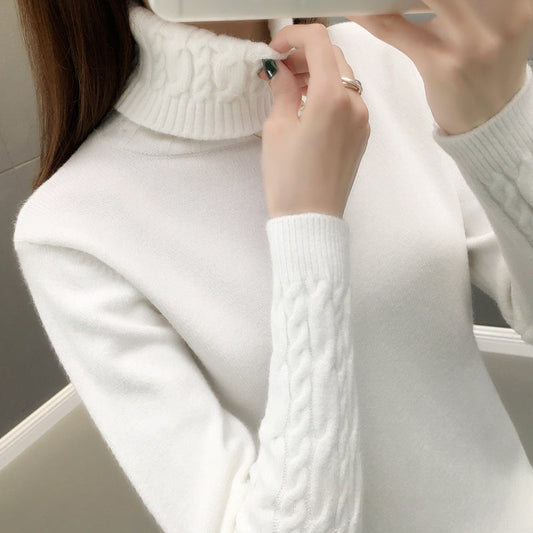 Ivyshape | Women's Sweater With Turtleneck