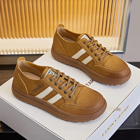 Retro Lace-Up Sneakers for Women