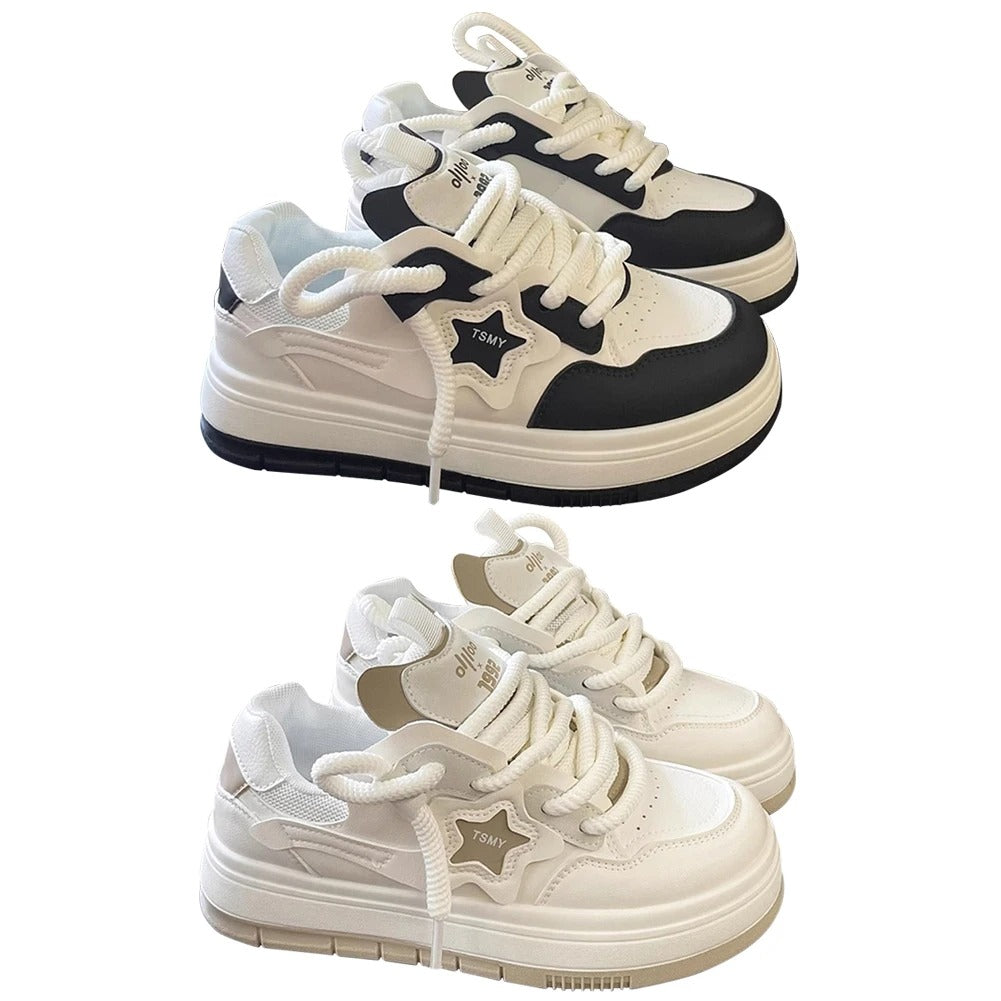 Classic Lace-Up Canvas Sneakers for Women