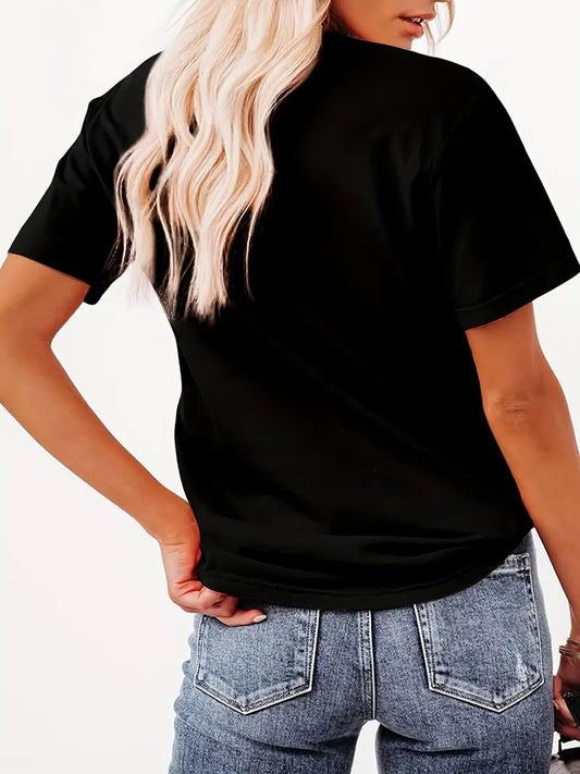 Ivyshape | Women's T-Shirt in Boho Style