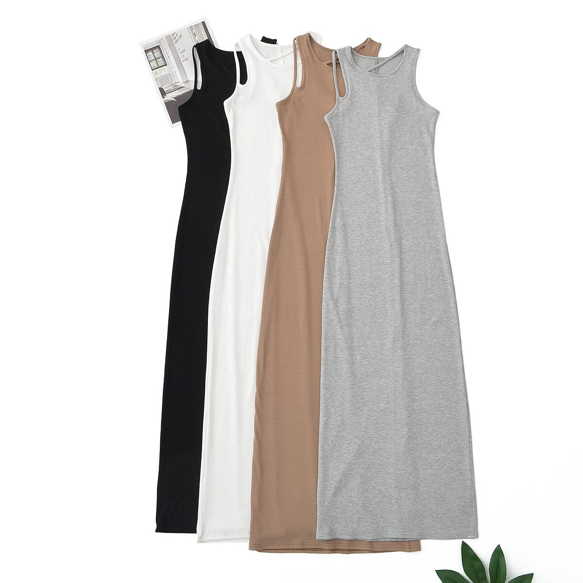 Summer Elegant Sleeveless Bodycon Maxi Dress | Ideal for Summer