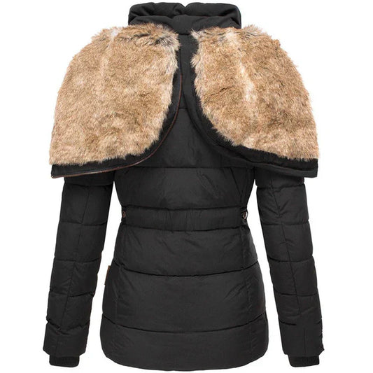 Ivyshape | Warm Winter Coat With Fur Lining