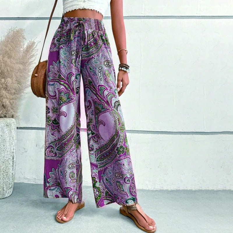 Ivyshape | Women's Beach Pants with Wide Leg