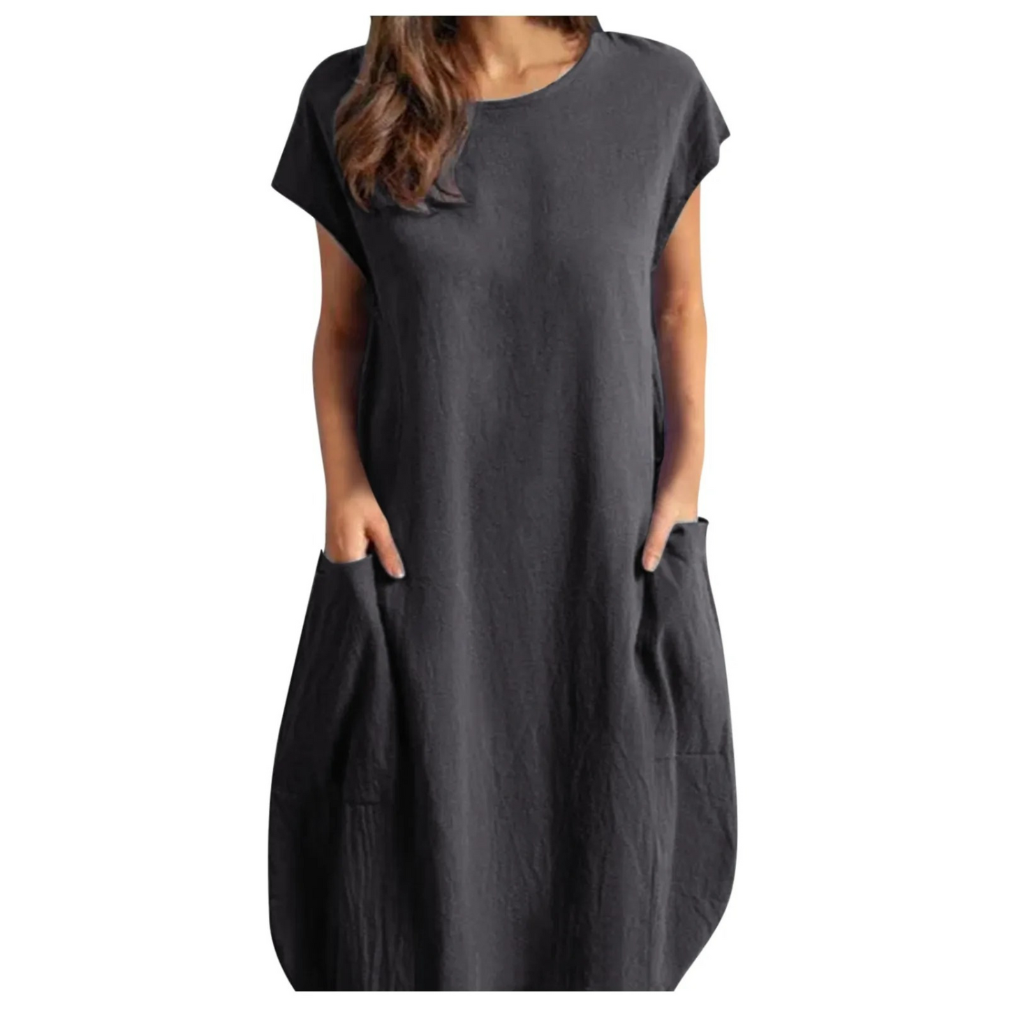 Ivyshape | Women's Oversized Vintage Dress