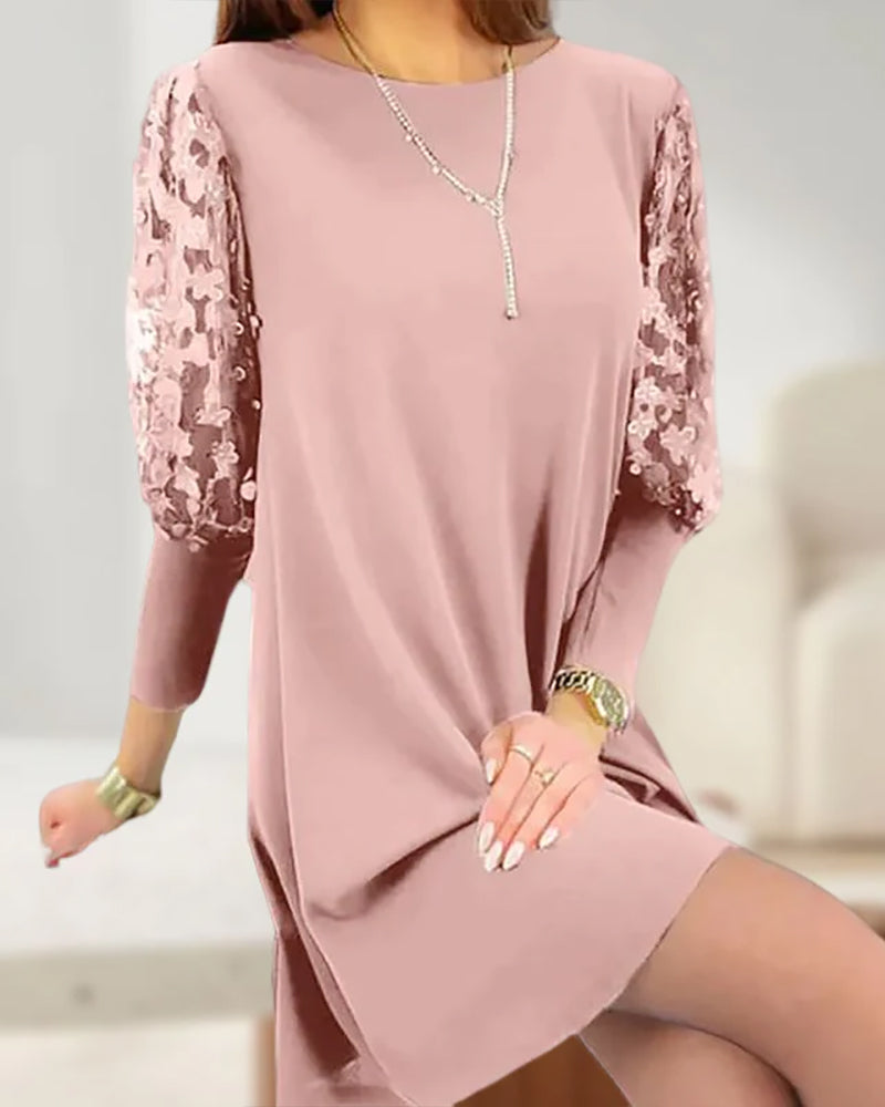 Summer Elegant Puff Sleeved Formal Mini Dress | Ideal for Summer and Formal Occasions