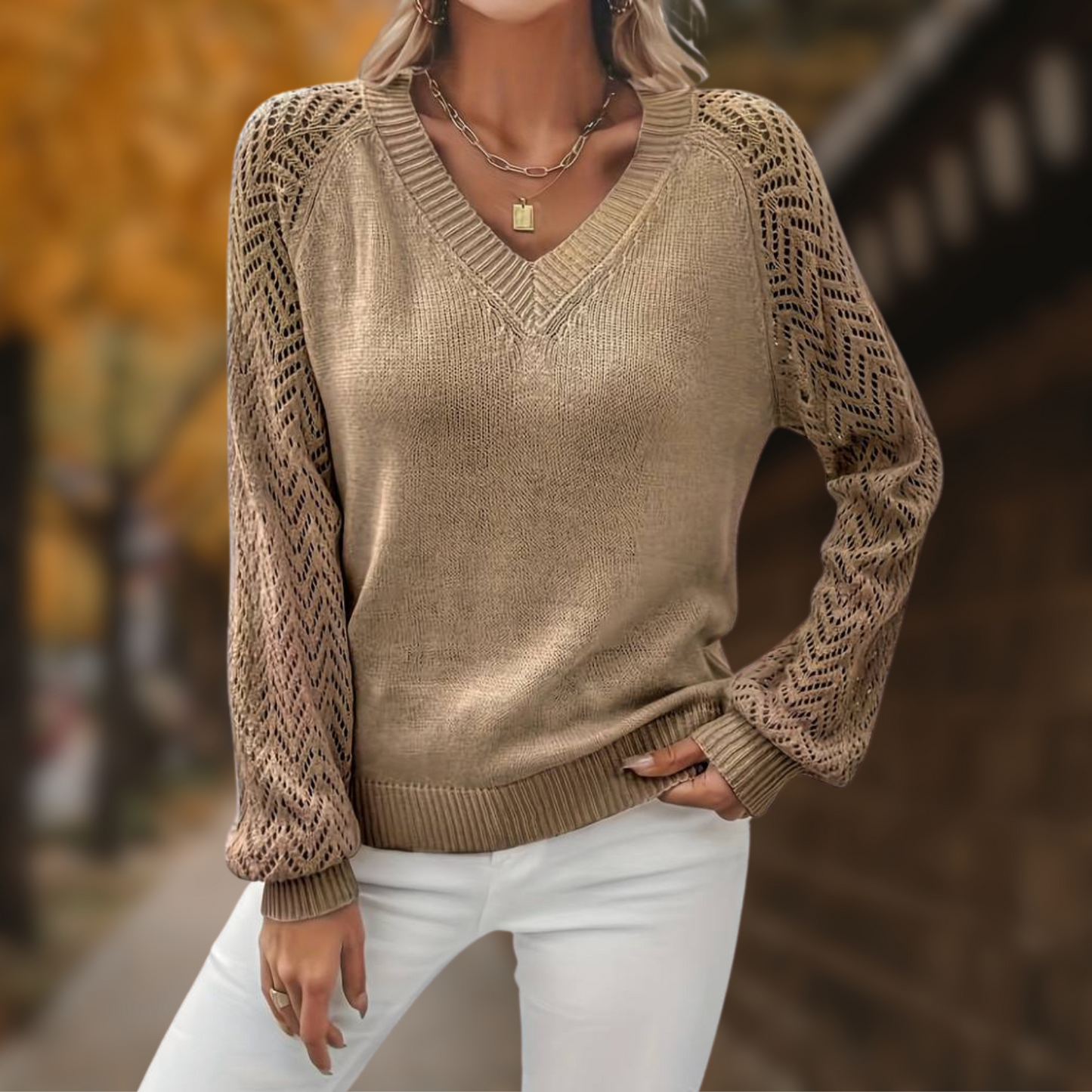 Ivyshape | Casual Stylish V-Neck Sweater