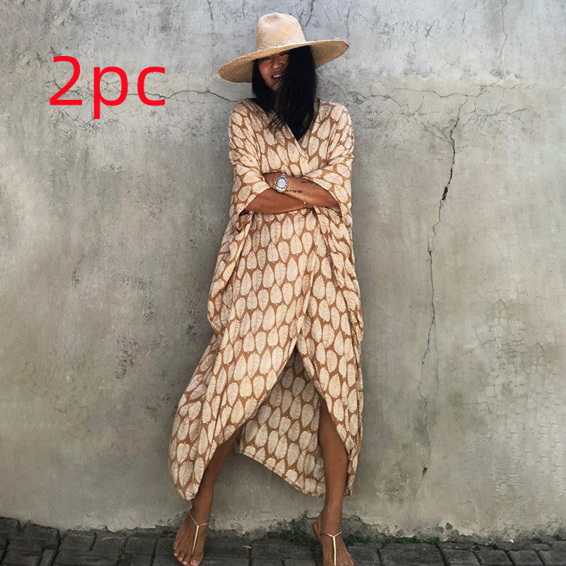 Ivyshape | Women's Beach Cover Up Cardigan Long