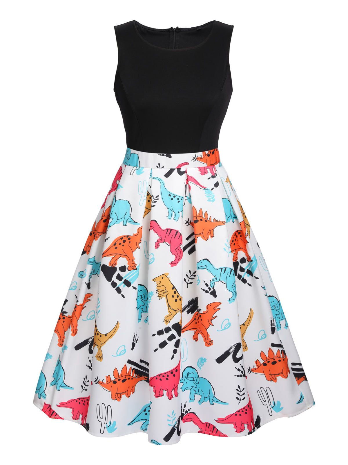 Dinosaur Flare Dress