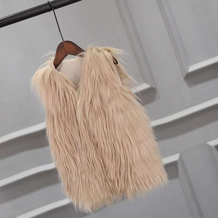 Ladies Fur Vest Ivyshape