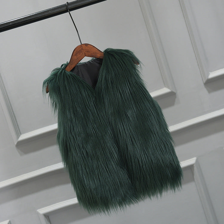 Ladies Fur Vest Ivyshape