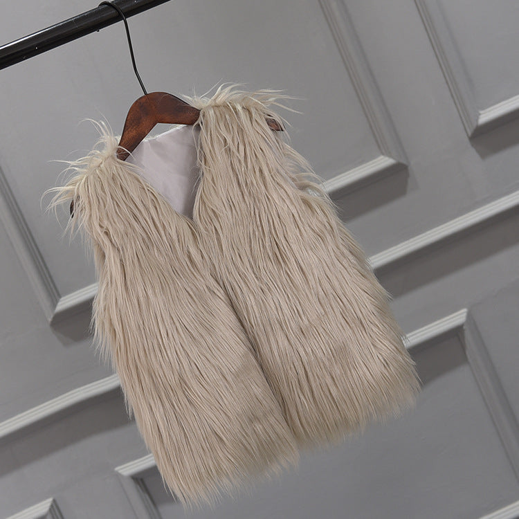 Ladies Fur Vest Ivyshape