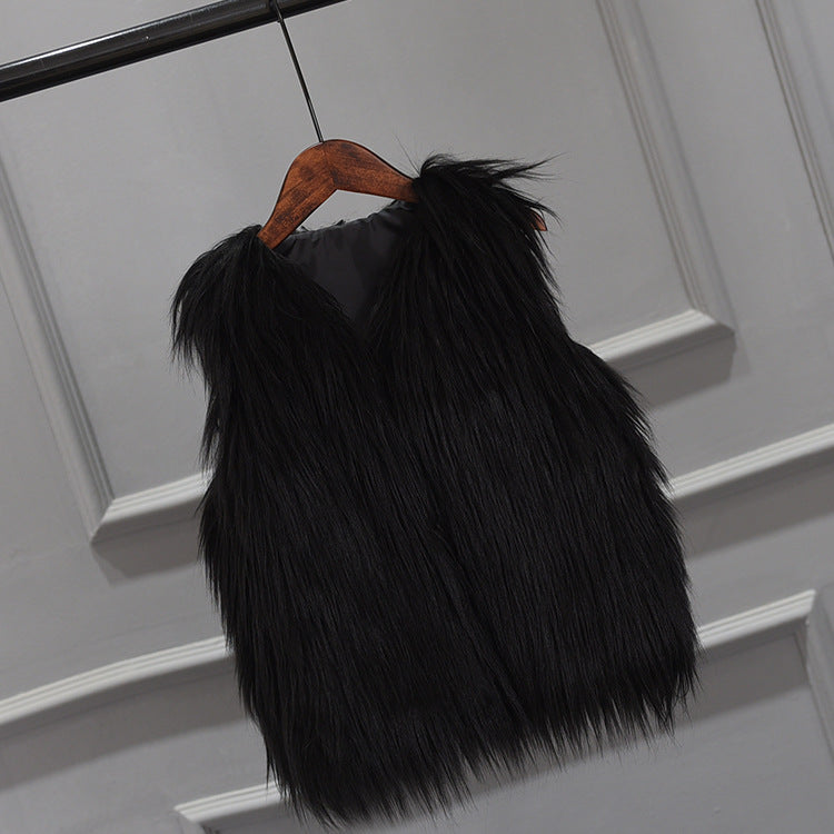 Ladies Fur Vest Ivyshape