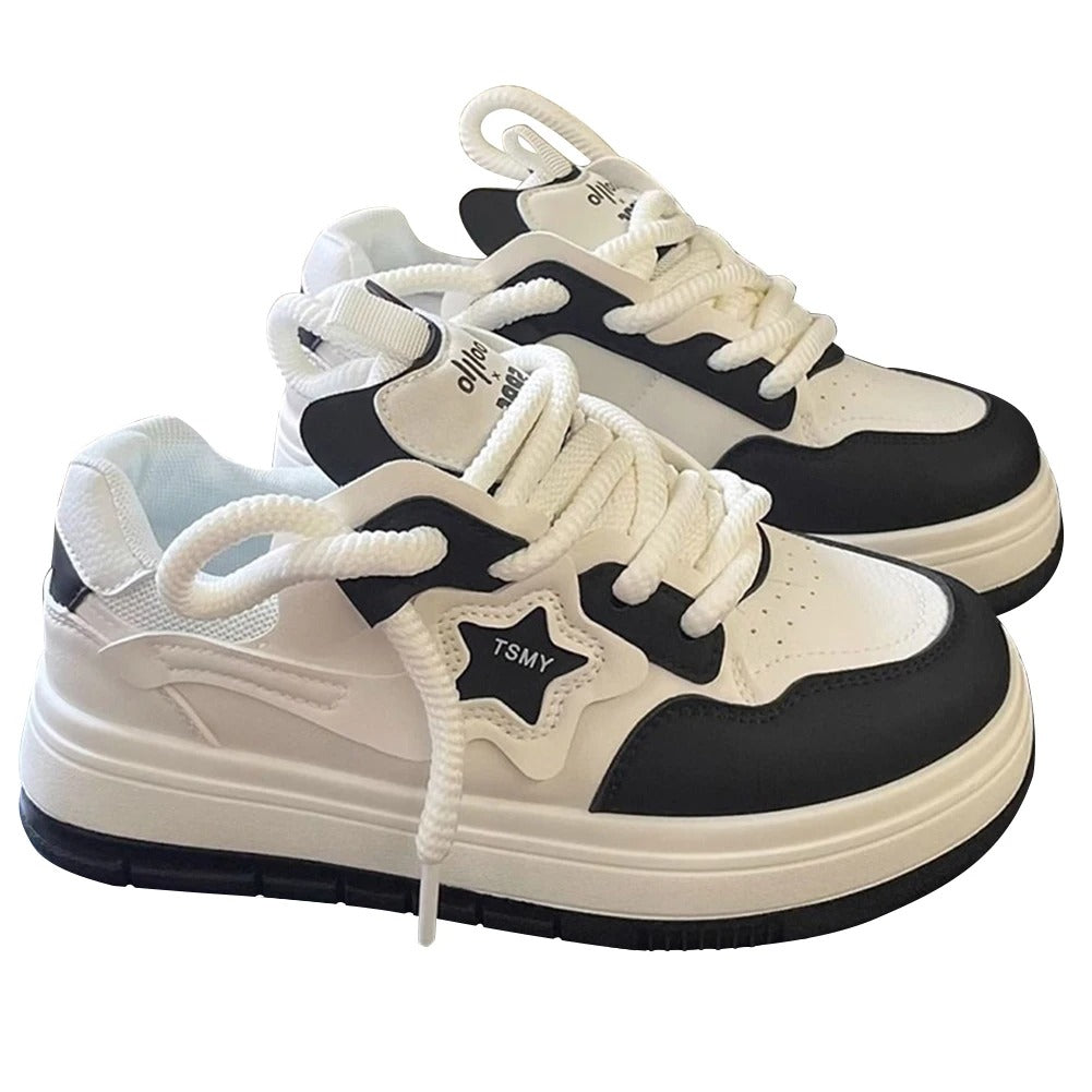 Classic Lace-Up Canvas Sneakers for Women