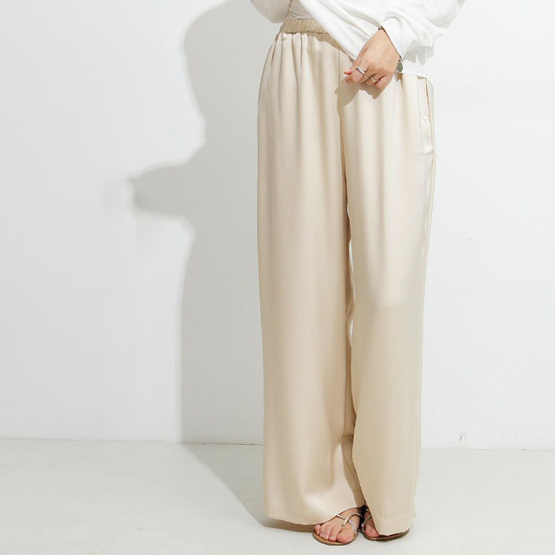 Ivyshape | Japanese and Korean Style Draped Casual Pants