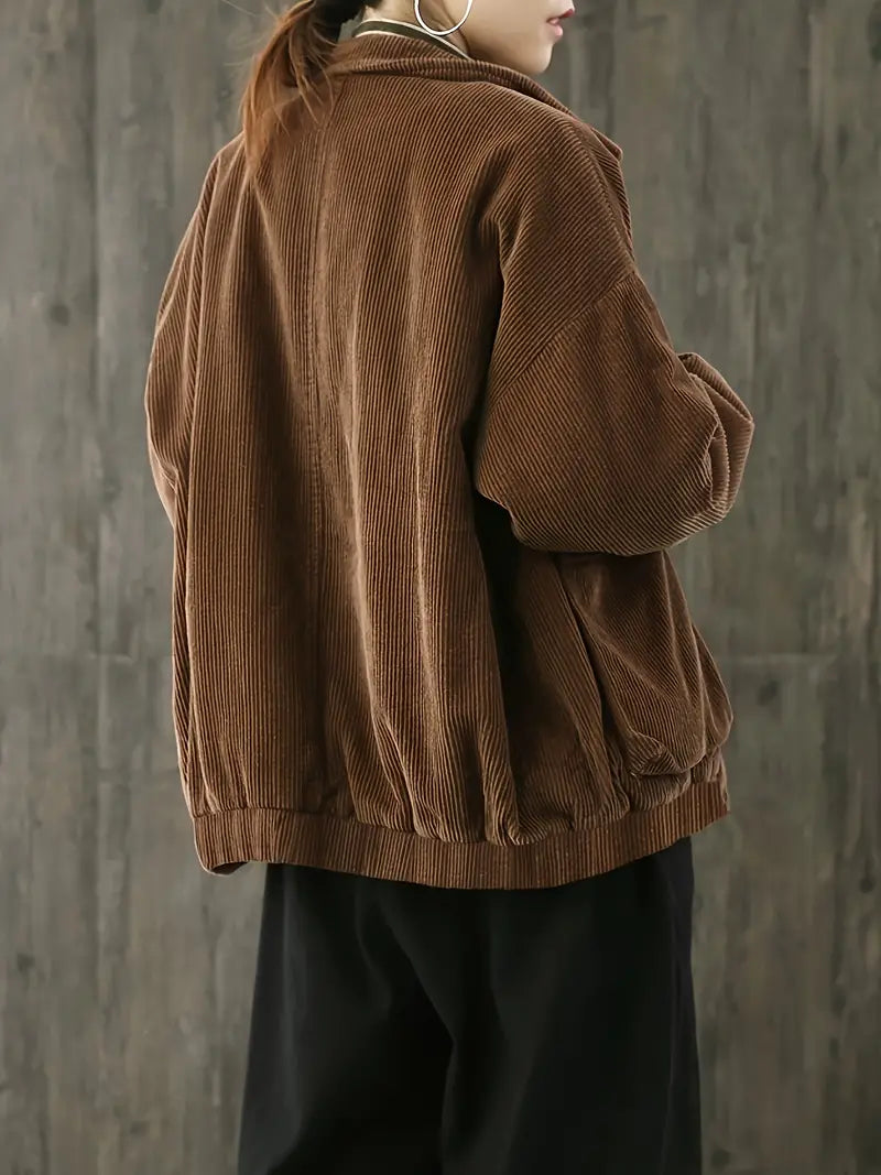 Ivyshape | Solid Color Button Jacket