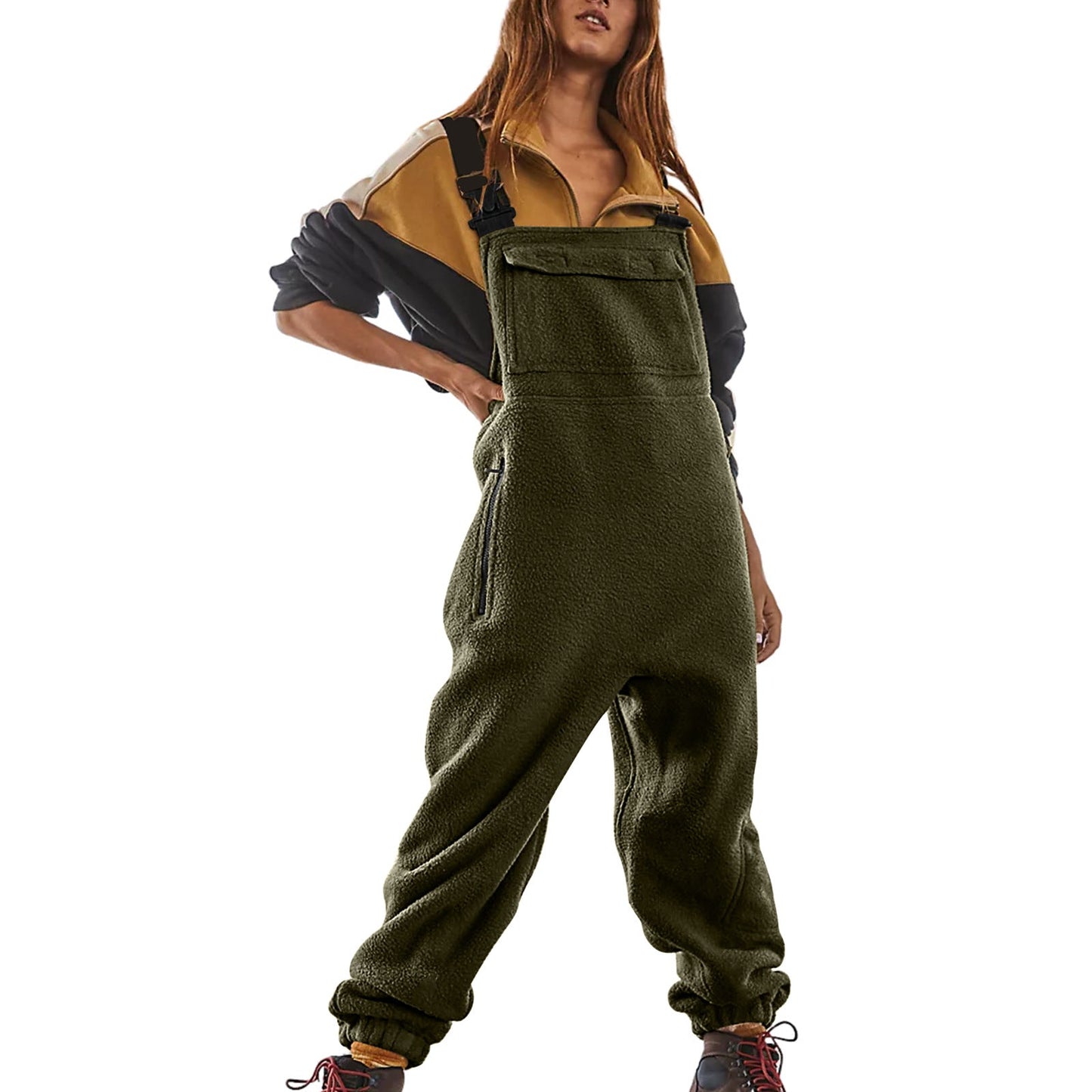 Ivyshape | Workwear Jumpsuit Polar Fleece