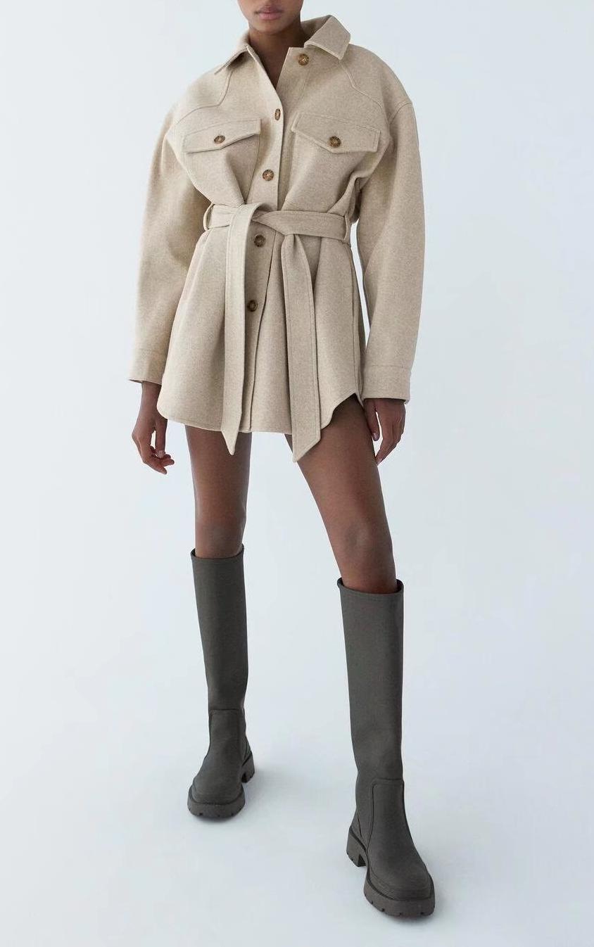 Ivyshape | Belted Coat