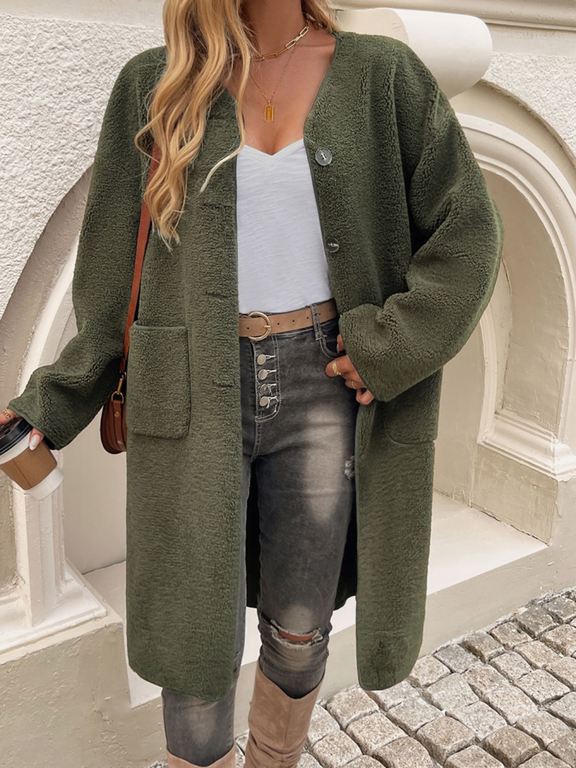 Ivyshape | Chic and Relaxed Winter Coat