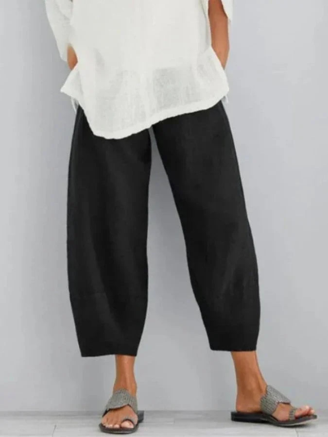 Ivyshape | Linen leisure pants for women