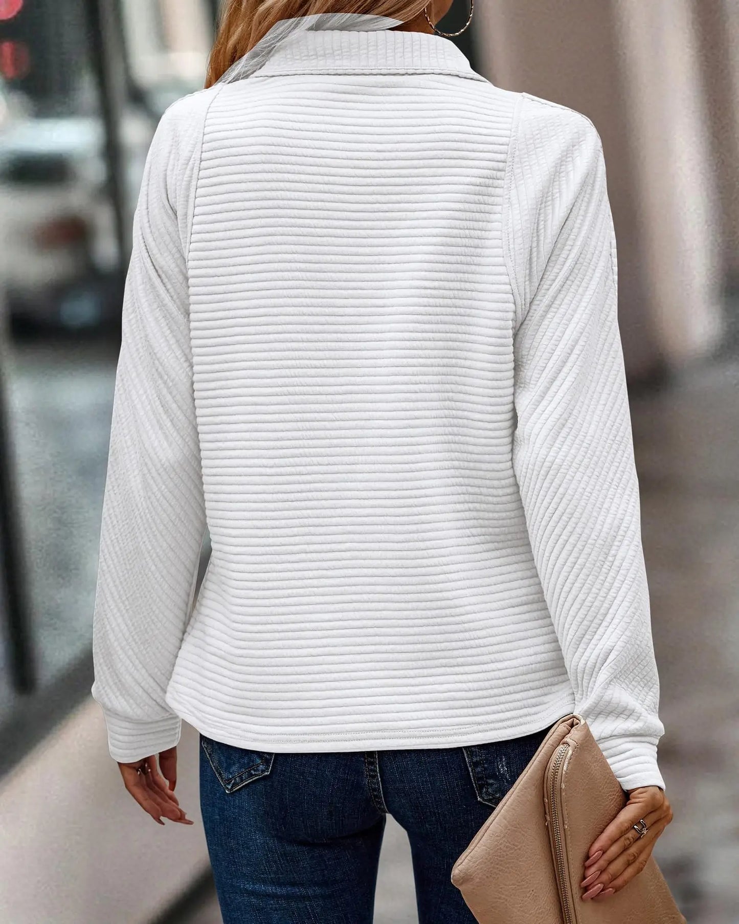 Sweater with V-Neck for Women