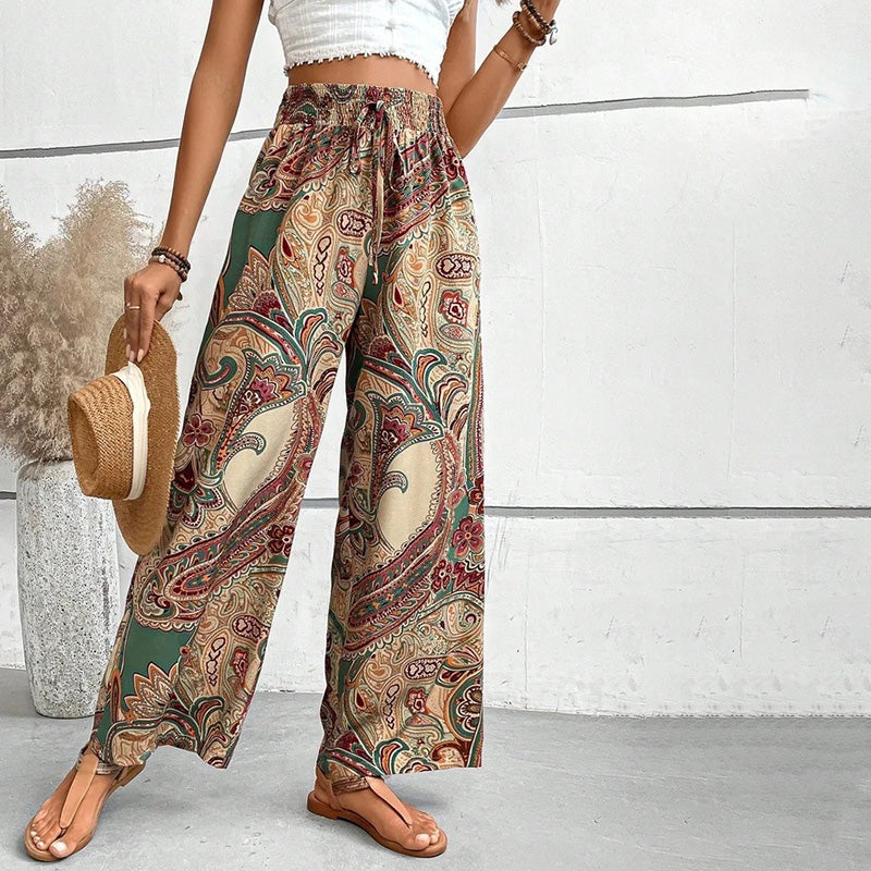 Ivyshape | Women's Beach Pants with Wide Leg