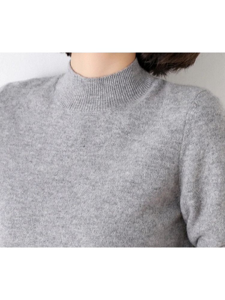 Ivyshape | Lightweight Turtleneck Sweater for Women