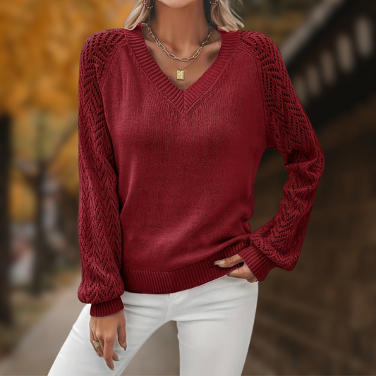 Ivyshape | Casual Stylish V-Neck Sweater